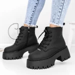 Ghete Dama cu Platforma 3YJ10 Negru » meishop.life