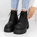 Ghete Dama cu Platforma 3YJ10 Negru » meishop.life
