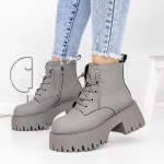 Ghete Dama cu Platforma 3YJ10 Gri » meishop.life