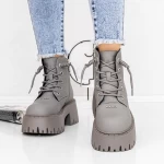 Ghete Dama cu Platforma 3YJ10 Gri » meishop.life