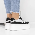 Pantofi Sport Dama cu Platforma 3WL70 Negru » meishop.life