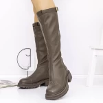 Cizme Dama 8035 Kaki » meishop.life
