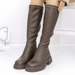 Cizme Dama 8018 Kaki » meishop.life