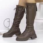 Cizme Dama 80391 Kaki » meishop.life