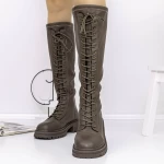 Cizme Dama 80391 Kaki » meishop.life