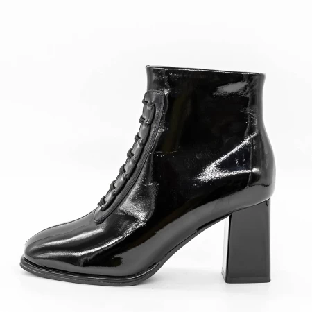 Botine Dama cu Toc gros 6612 Negru » meishop.life