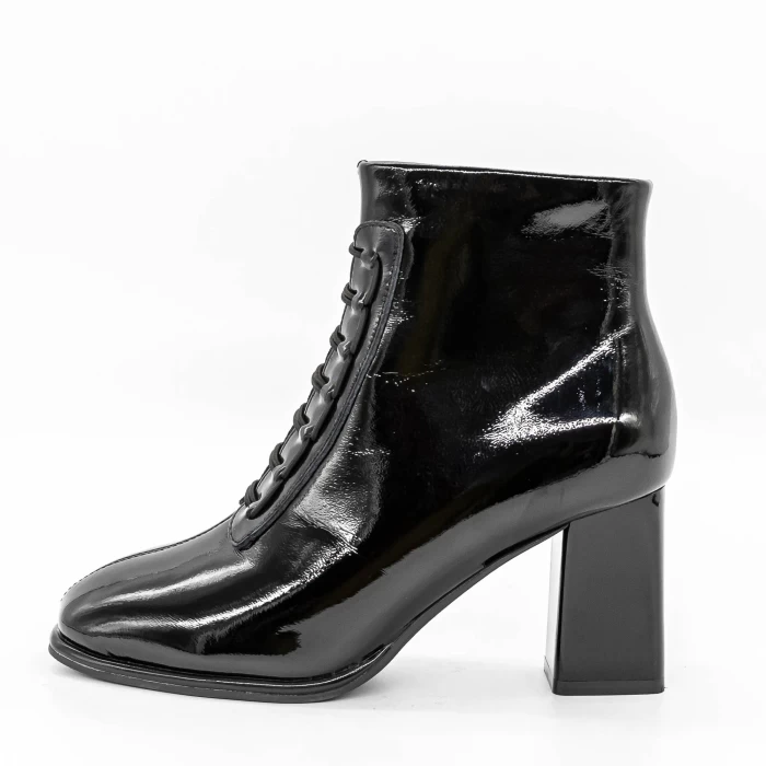 Botine Dama cu Toc gros 6612 Negru » meishop.life