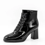 Botine Dama cu Toc gros 6612 Negru » meishop.life