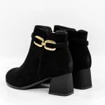 Botine Dama cu Toc gros 5256 Negru » meishop.life