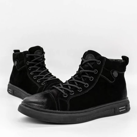 Ghete Barbati 8662-2 Negru » meishop.life