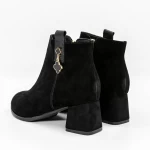 Botine Dama cu Toc gros 5251 Negru » meishop.life