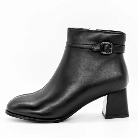 Botine Dama cu Toc gros 616770 Negru » meishop.life