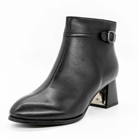 Botine Dama cu Toc gros 616770 Negru » meishop.life