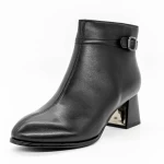 Botine Dama cu Toc gros 616770 Negru » meishop.life