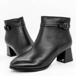Botine Dama cu Toc gros 616770 Negru » meishop.life