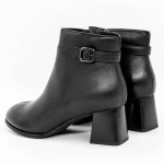 Botine Dama cu Toc gros 616770 Negru » meishop.life