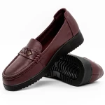 Pantofi Casual Dama 220705 Visiniu » meishop.life