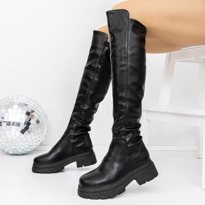 Cizme Dama 3WL125 Negru » meishop.life