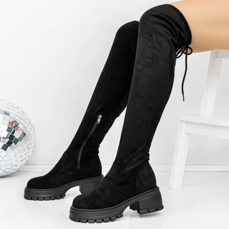 Cizme Dama 3WL126 Negru » meishop.life