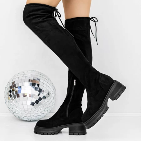 Cizme Dama 3WL126 Negru » meishop.life