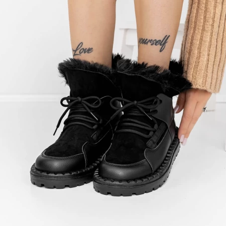 Ghete Dama 3XJ110 Negru » meishop.life