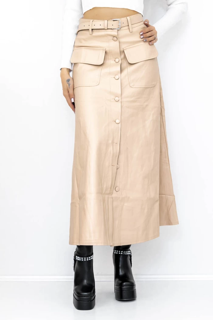 Fusta Dama MC9373 Bej » meishop.life
