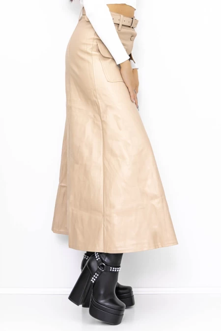 Fusta Dama MC9373 Bej » meishop.life