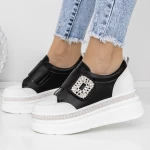 Pantofi Sport Dama cu Platforma 2302 Negru » meishop.life