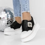 Pantofi Sport Dama cu Platforma 2302 Negru » meishop.life