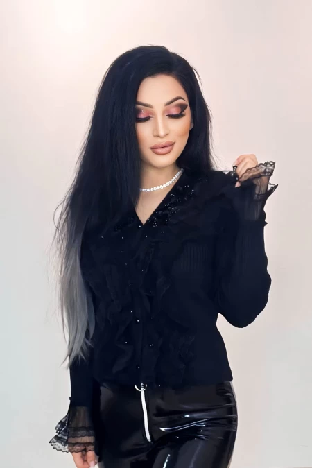 Bluza Dama 205FF Negru » meishop.life