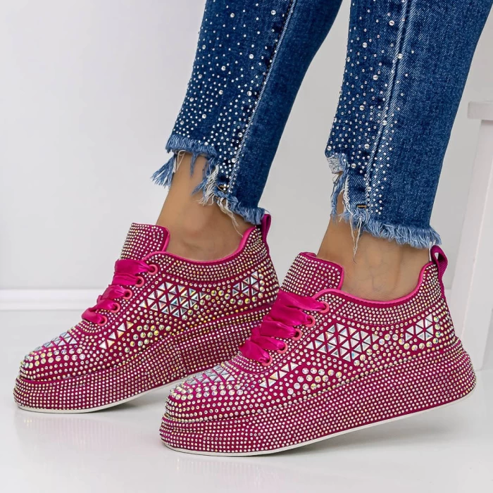 Pantofi Sport Dama 3WL86 Fucsia » meishop.life