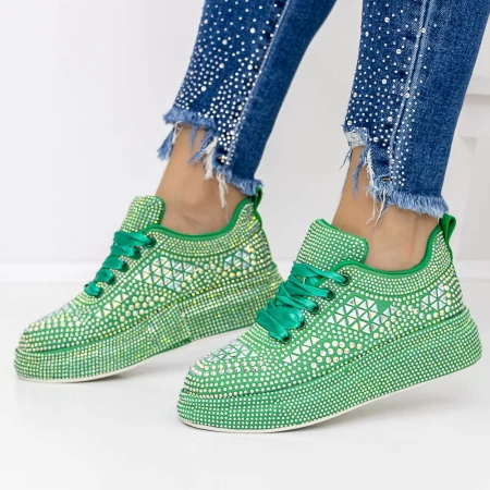 Pantofi Sport Dama 3WL86 Verde » meishop.life