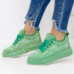 Pantofi Sport Dama 3WL86 Verde » meishop.life