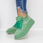 Pantofi Sport Dama 3WL86 Verde » meishop.life