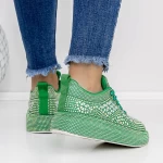 Pantofi Sport Dama 3WL86 Verde » meishop.life