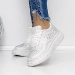 Pantofi Sport Dama 3WL86 Argintiu » meishop.life