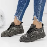 Pantofi Sport Dama 3WL86 Negru-Guncolor » meishop.life