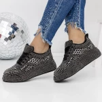 Pantofi Sport Dama 3WL86 Negru-Guncolor » meishop.life