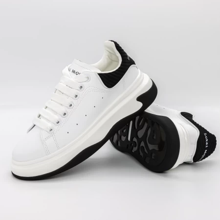 Pantofi Sport Barbati 8823 Alb-Negru » meishop.life