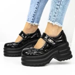 Pantofi cu Platforma 3WL167 Negru » meishop.life