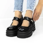 Pantofi cu Platforma 3WL167 Negru » meishop.life