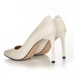 Pantofi cu Toc subtire SS0832-081-YP16 Crem » meishop.life