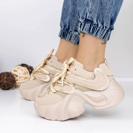 Pantofi Sport Dama 3WL82 Kaki » meishop.life