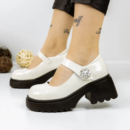 Pantofi Casual Dama 3WL108 Bej » meishop.life