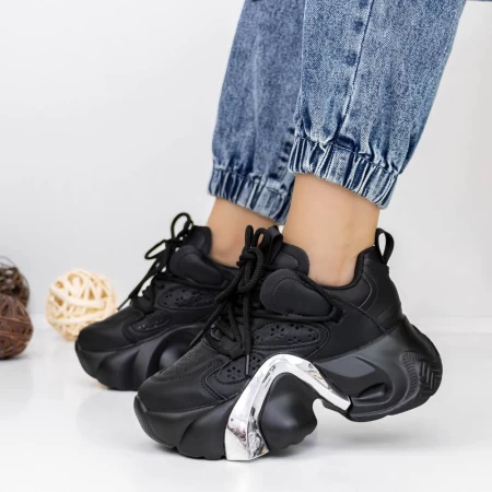Pantofi Sport Dama 3WL117 Negru » meishop.life