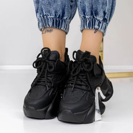 Pantofi Sport Dama 3WL117 Negru » meishop.life