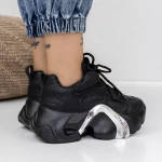 Pantofi Sport Dama 3WL117 Negru » meishop.life