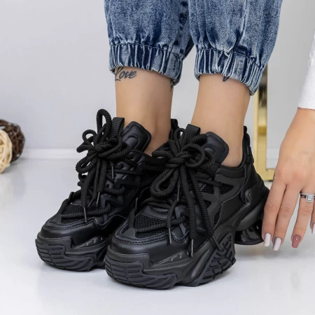 Pantofi Sport Dama 3WL137 Negru » meishop.life