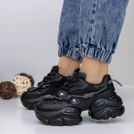 Pantofi Sport Dama 3WL138 Negru » meishop.life