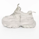 Pantofi Sport Dama cu Platforma 3WL150 Gri » meishop.life